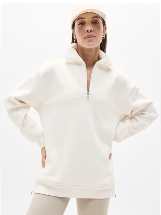 Athleta Tops - NWT Cozy Karma 1/2 Zip Sweatshirt - L
